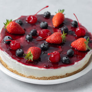 Rocambole com Frutas Vermelhas