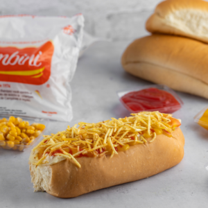 Pão para Cachorro-Quente 100g - 19cm Embalagem 50 unidades
